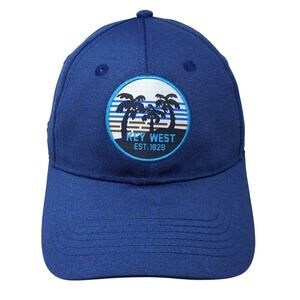 Key West Est. 1828 Strapback Baseball Cap Blue One Size Adjustable ETO Apparel
